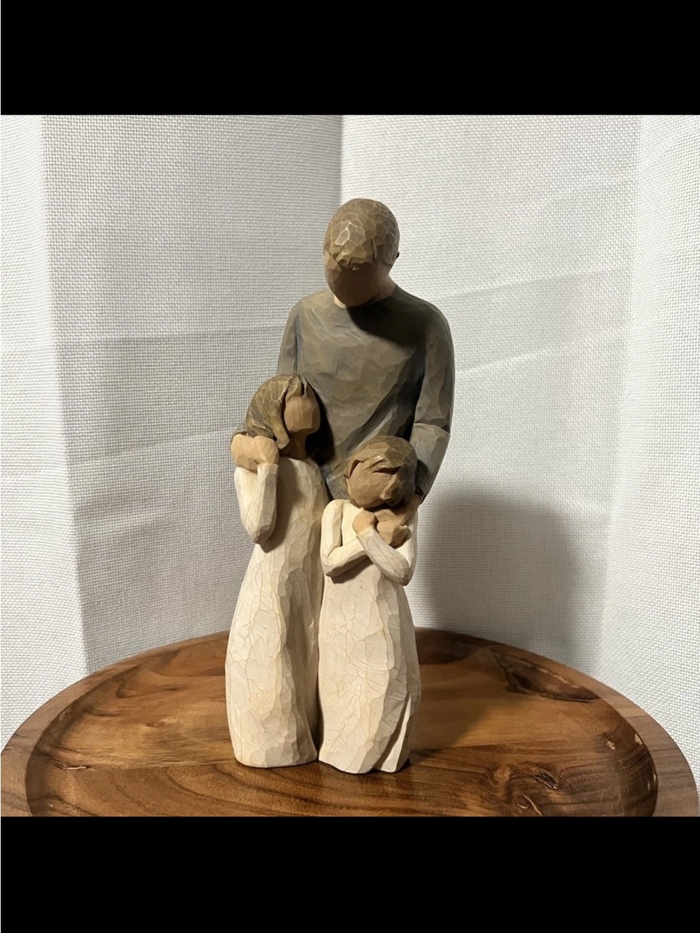 Willow Tree "My Girls" Dad and two daughters Figurine by Susan Lordi (2009)